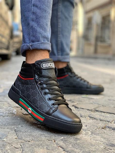 gucci men's sneaker with web|Gucci trendy sneakers.